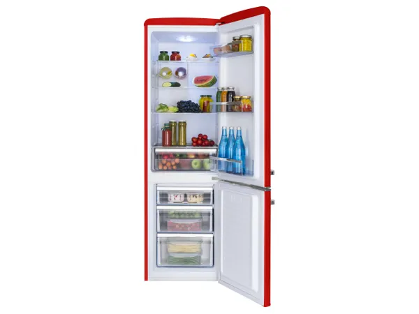 AMICA FK2965.3RAA Kühlschrank 181 cm Rot Retro SlimSize 244 l – Bild 3